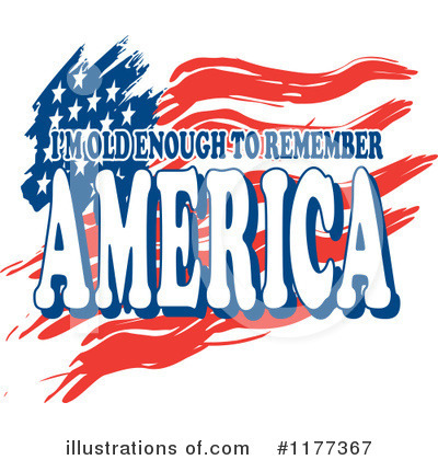 American Flag Clipart #1177367 by Johnny Sajem