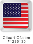 American Flag Clipart #1236130 by Andrei Marincas
