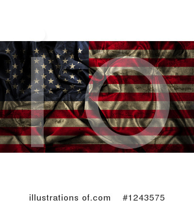 Royalty-Free (RF) American Flag Clipart Illustration by KJ Pargeter - Stock Sample #1243575