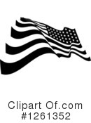 American Flag Clipart #1261352 by Chromaco