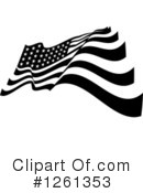 American Flag Clipart #1261353 by Chromaco