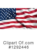 American Flag Clipart #1292446 by stockillustrations