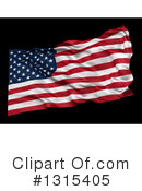 American Flag Clipart #1315405 by stockillustrations