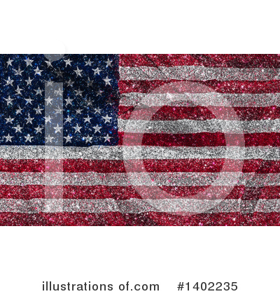 American Flags Clipart #1402235 by KJ Pargeter