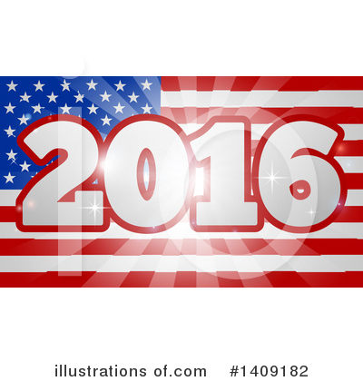 Royalty-Free (RF) American Flag Clipart Illustration by AtStockIllustration - Stock Sample #1409182