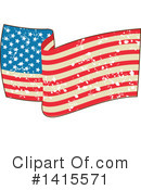 American Flag Clipart #1415571 by patrimonio