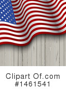 American Flag Clipart #1461541 by KJ Pargeter