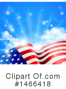 American Flag Clipart #1466418 by AtStockIllustration