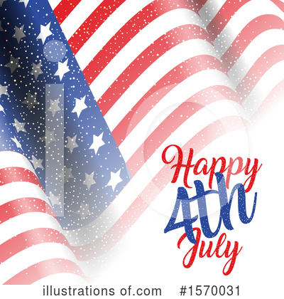 Royalty-Free (RF) American Flag Clipart Illustration by KJ Pargeter - Stock Sample #1570031