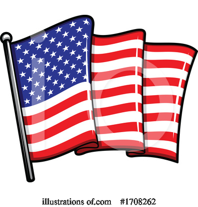 Royalty-Free (RF) American Flag Clipart Illustration by Vector Tradition SM - Stock Sample #1708262