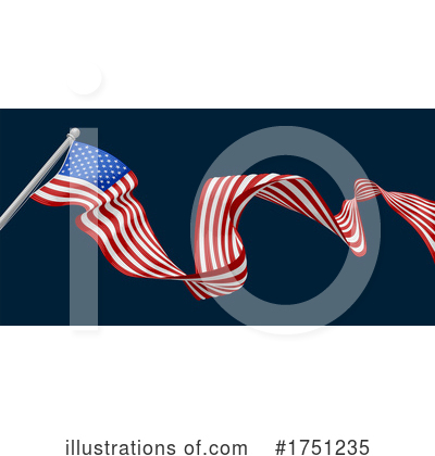 Royalty-Free (RF) American Flag Clipart Illustration by AtStockIllustration - Stock Sample #1751235