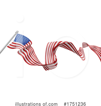 Royalty-Free (RF) American Flag Clipart Illustration by AtStockIllustration - Stock Sample #1751236