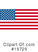 American Flag Clipart #19729 by AtStockIllustration