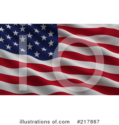 American Flag Clipart #217867 by stockillustrations