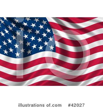 Royalty-Free (RF) American Flag Clipart Illustration by stockillustrations - Stock Sample #42027