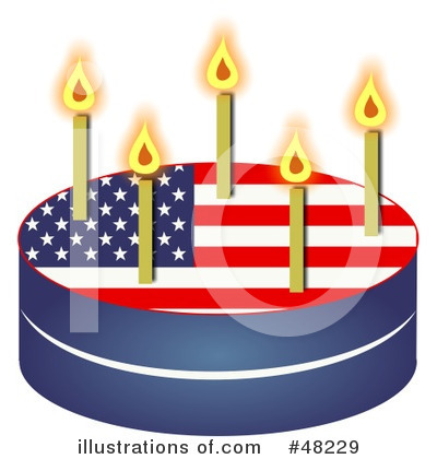 Royalty-Free (RF) American Flag Clipart Illustration by Prawny - Stock Sample #48229