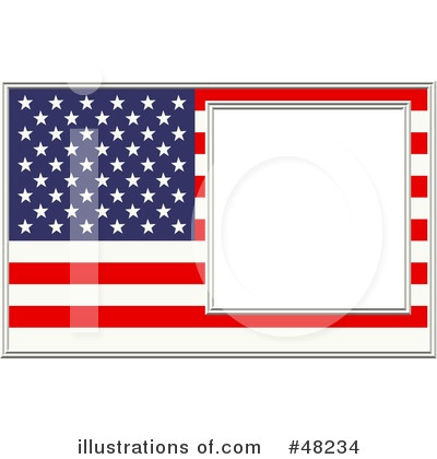 Royalty-Free (RF) American Flag Clipart Illustration by Prawny - Stock Sample #48234