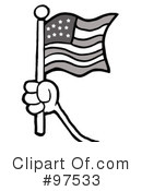 American Flag Clipart #97533 by Hit Toon
