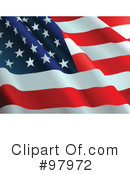 American Flag Clipart #97972 by Pushkin