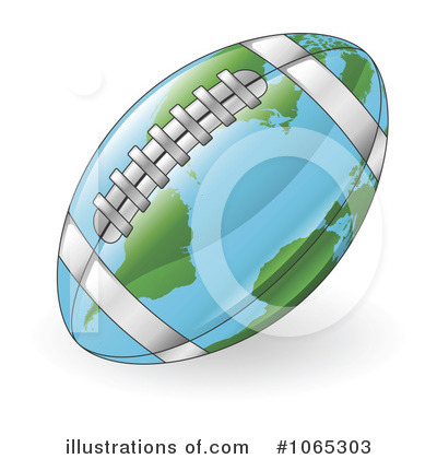 Royalty-Free (RF) American Football Clipart Illustration by AtStockIllustration - Stock Sample #1065303