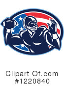 American Football Clipart #1220840 by patrimonio