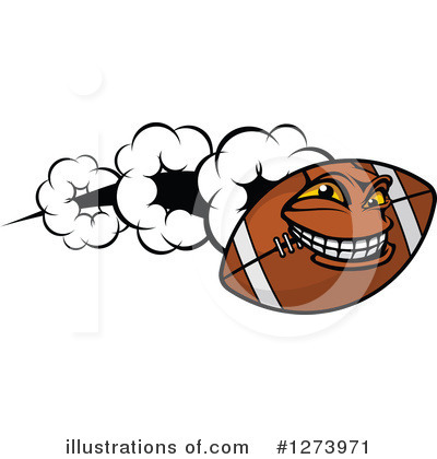 Royalty-Free (RF) American Football Clipart Illustration by Vector Tradition SM - Stock Sample #1273971