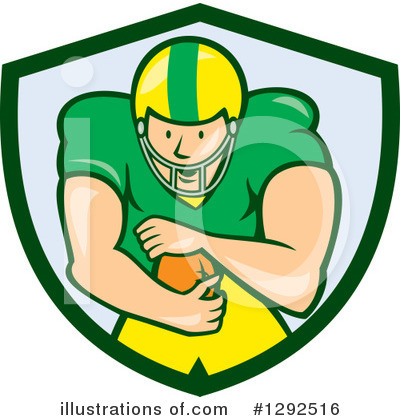 Royalty-Free (RF) American Football Clipart Illustration by patrimonio - Stock Sample #1292516