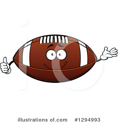 Royalty-Free (RF) American Football Clipart Illustration by Vector Tradition SM - Stock Sample #1294993