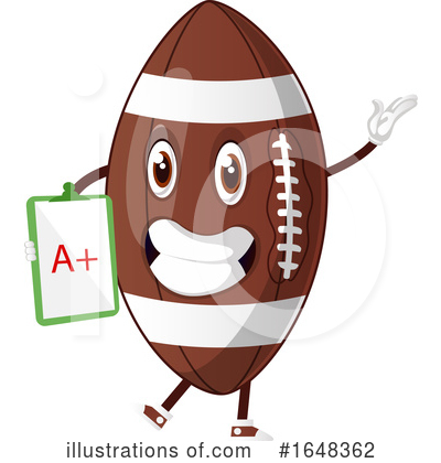 Royalty-Free (RF) American Football Clipart Illustration by Morphart Creations - Stock Sample #1648362