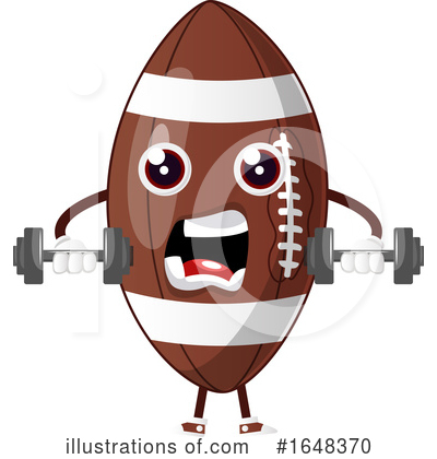 Royalty-Free (RF) American Football Clipart Illustration by Morphart Creations - Stock Sample #1648370