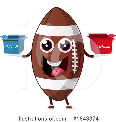 Royalty-Free (RF) American Football Clipart Illustration by Morphart Creations - Stock Sample #1648374