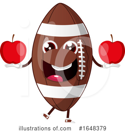 Royalty-Free (RF) American Football Clipart Illustration by Morphart Creations - Stock Sample #1648379