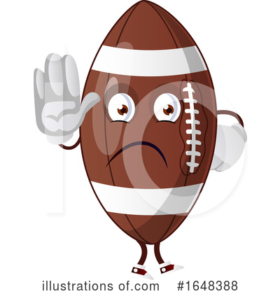 Royalty-Free (RF) American Football Clipart Illustration by Morphart Creations - Stock Sample #1648388