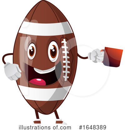 Royalty-Free (RF) American Football Clipart Illustration by Morphart Creations - Stock Sample #1648389
