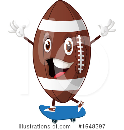 Royalty-Free (RF) American Football Clipart Illustration by Morphart Creations - Stock Sample #1648397