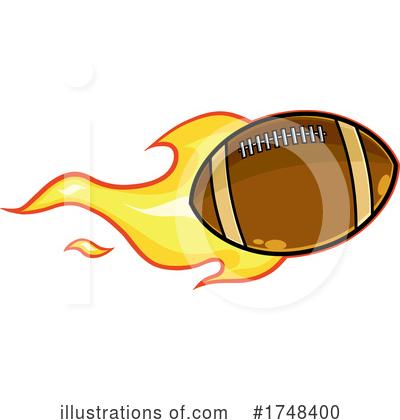 Royalty-Free (RF) American Football Clipart Illustration by Hit Toon - Stock Sample #1748400