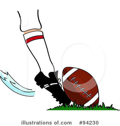 Royalty-Free (RF) American Football Clipart Illustration by Pams Clipart - Stock Sample #94230
