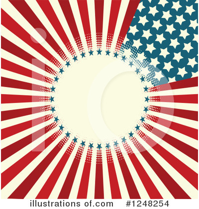 American Flag Clipart #1248254 by Pushkin