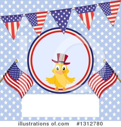 American Flag Clipart #1312780 by elaineitalia