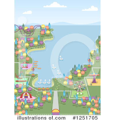 Royalty-Free (RF) Amusement Park Clipart Illustration by BNP Design Studio - Stock Sample #1251705
