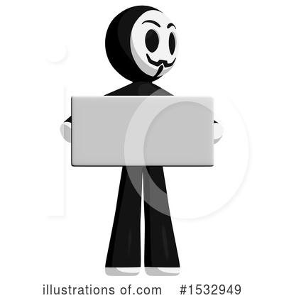 Royalty-Free (RF) Anarchist Clipart Illustration by Leo Blanchette - Stock Sample #1532949