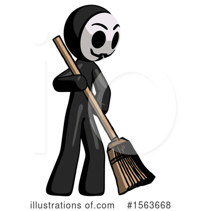 Royalty-Free (RF) Anarchist Clipart Illustration by Leo Blanchette - Stock Sample #1563668