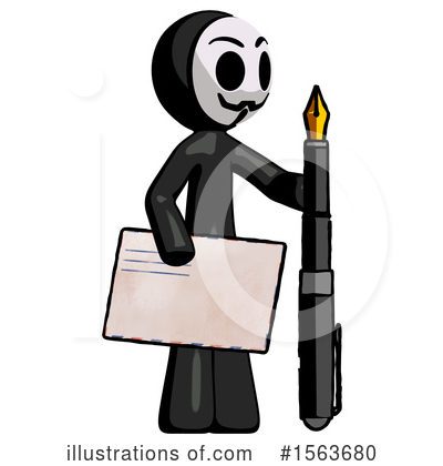 Royalty-Free (RF) Anarchist Clipart Illustration by Leo Blanchette - Stock Sample #1563680