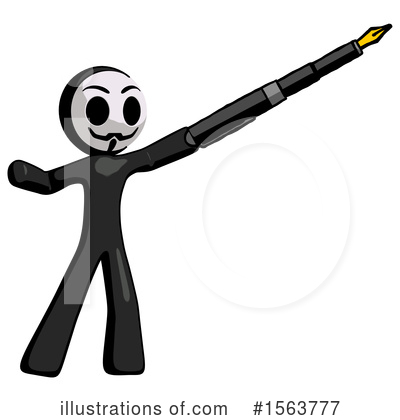 Royalty-Free (RF) Anarchist Clipart Illustration by Leo Blanchette - Stock Sample #1563777