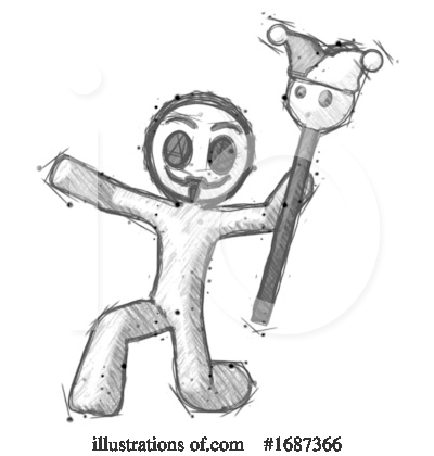 Royalty-Free (RF) Anarchist Clipart Illustration by Leo Blanchette - Stock Sample #1687366