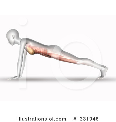 Push Ups Clipart #1331946 by KJ Pargeter