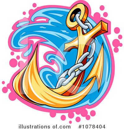 Royalty-Free (RF) Anchor Clipart Illustration by Vector Tradition SM - Stock Sample #1078404
