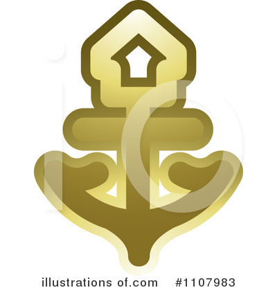 Royalty-Free (RF) Anchor Clipart Illustration by Lal Perera - Stock Sample #1107983
