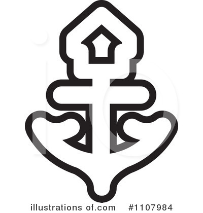 Royalty-Free (RF) Anchor Clipart Illustration by Lal Perera - Stock Sample #1107984
