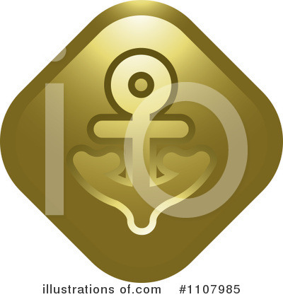 Royalty-Free (RF) Anchor Clipart Illustration by Lal Perera - Stock Sample #1107985